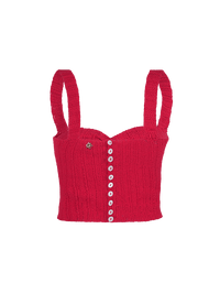 Alix Top in red - ghost back view