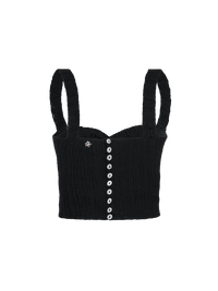 Alix top in black - ghost back view