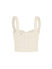 Alix top in Vanilla - ghost back view