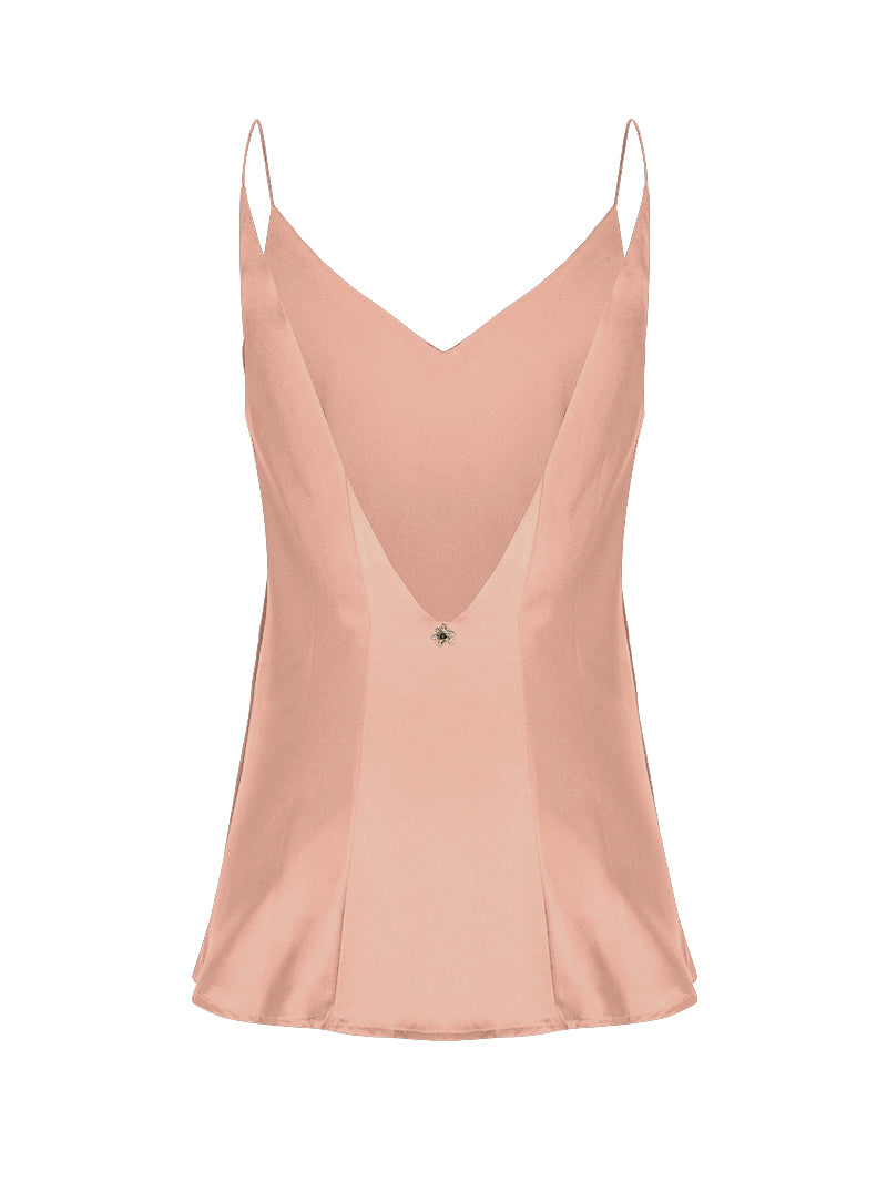 Elisa top in salmon color - ghost back view