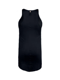 Freya rib top black - ghost front view