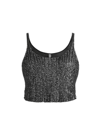 Hornet Beaded Top Black - ghost front view