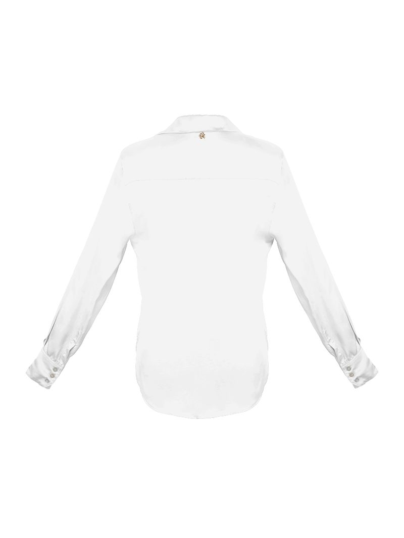 Lucia shirt in Titanium - ghost back view