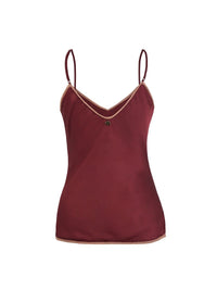 Melody Top in Wine color - ghost back view