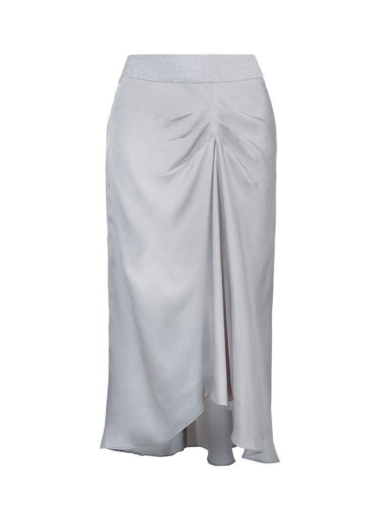 Alya Midi Skirt Light Grey