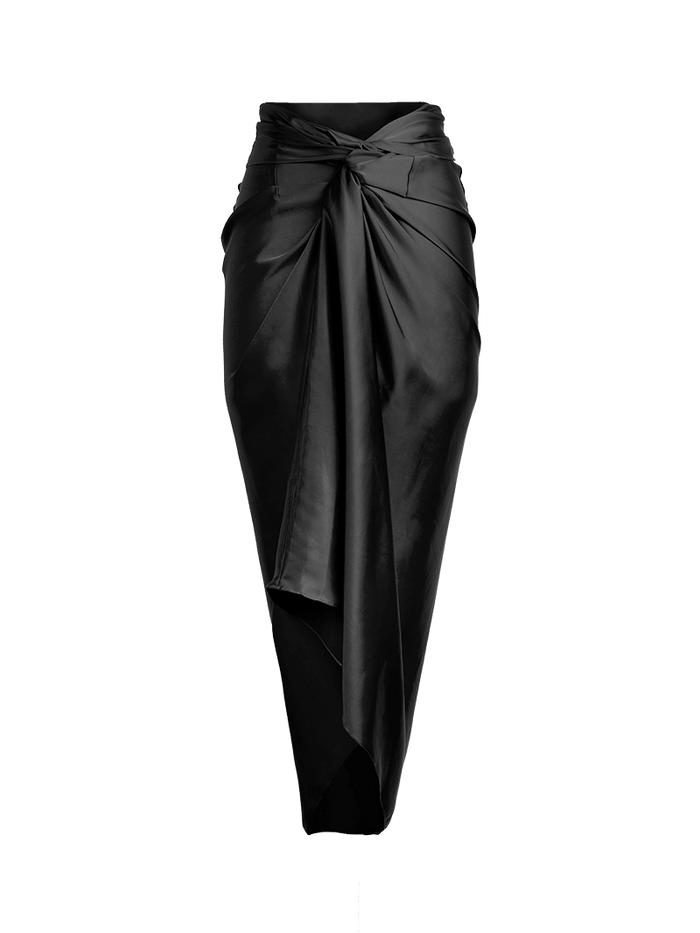 Shakti Midi Skirt in black - ghost front view
