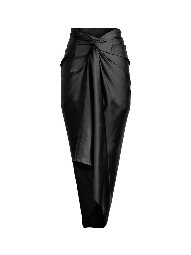 Shakti Midi Skirt in black - ghost front view