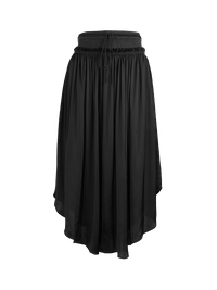 Alina black midi skirt - ghost front view