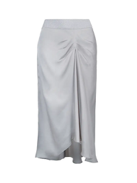 Alya Midi Skirt in light grey - ghost front view