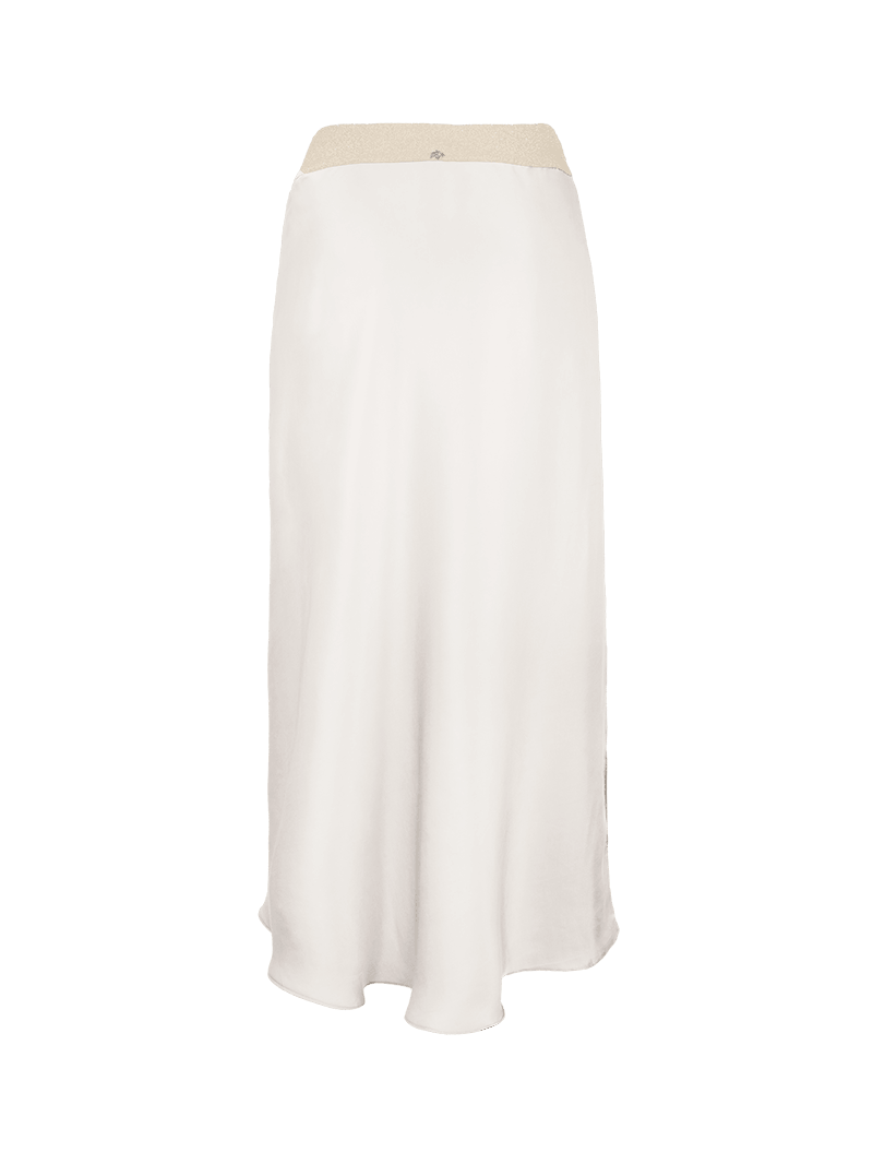 Alya midi skirt in Vanilla - ghost back view