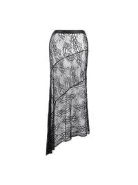 Vesta lace skirt black - ghost front view