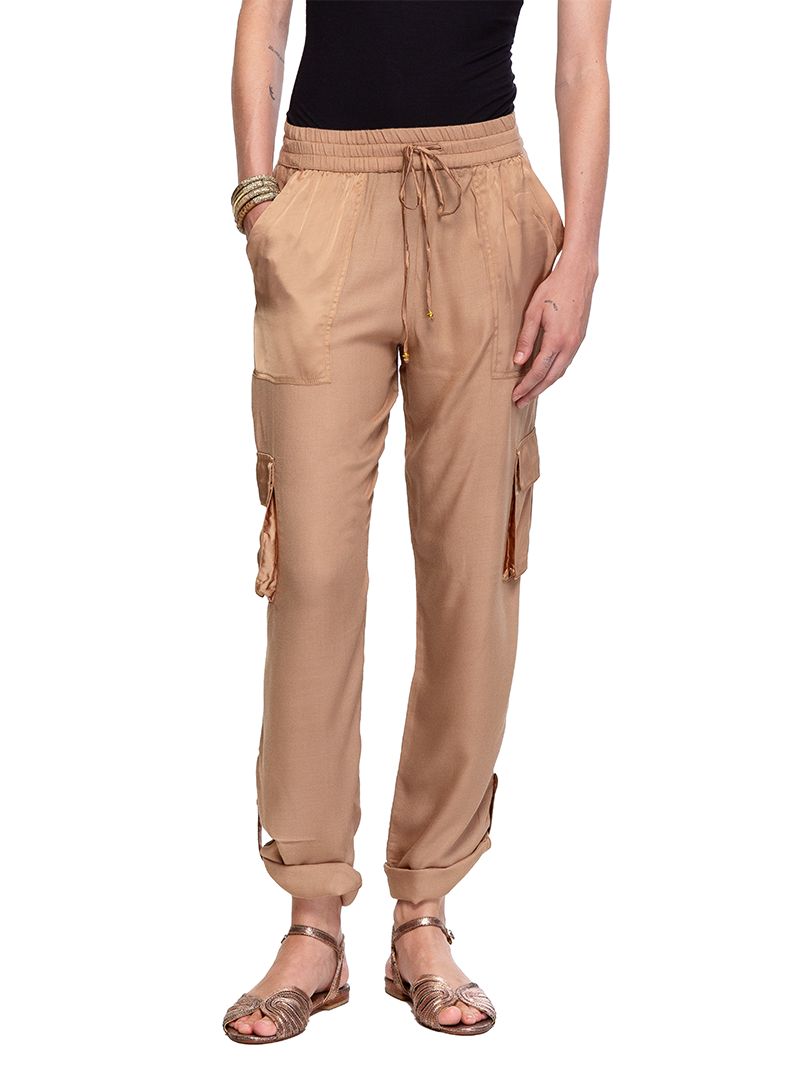 Combat Pants - Everyday Elegance in Camel