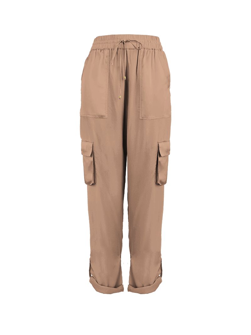 Combat Pants - Everyday Elegance in Camel