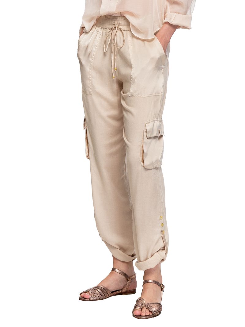 Combat Pants - Effortless Style in Taupe