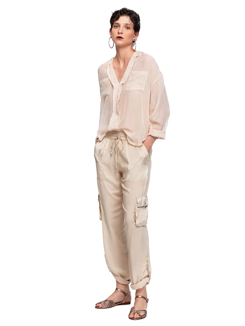 Combat Pants - Effortless Style in Taupe