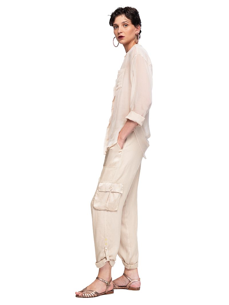 Combat Pants - Effortless Style in Taupe