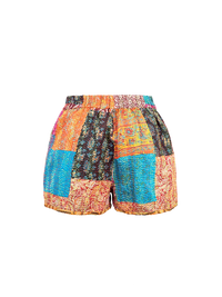 Arya patchwork shorts - ghost back view