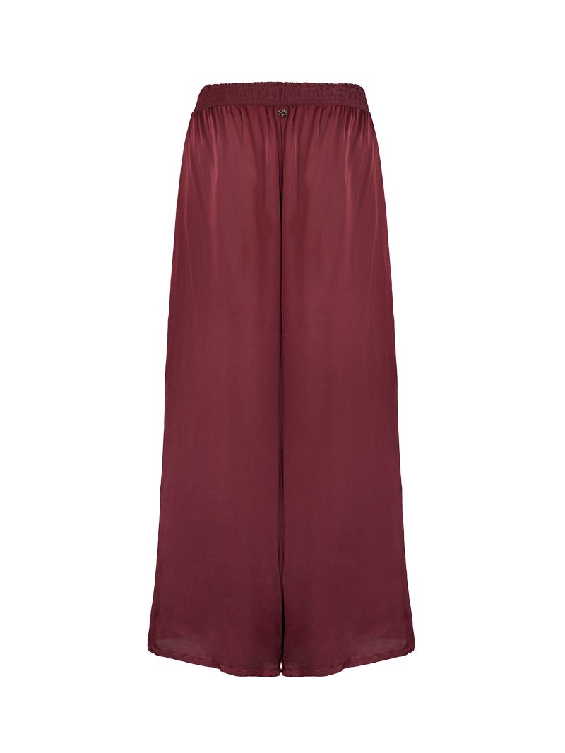 Lisa Pants in Wine color - ghost back view