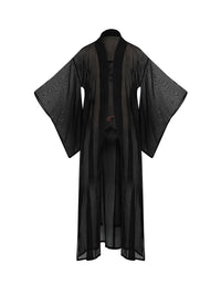 Adri Tiger kimono in black - ghost front view