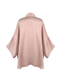 Isyana Kimono in Wood Rose color - ghost back view