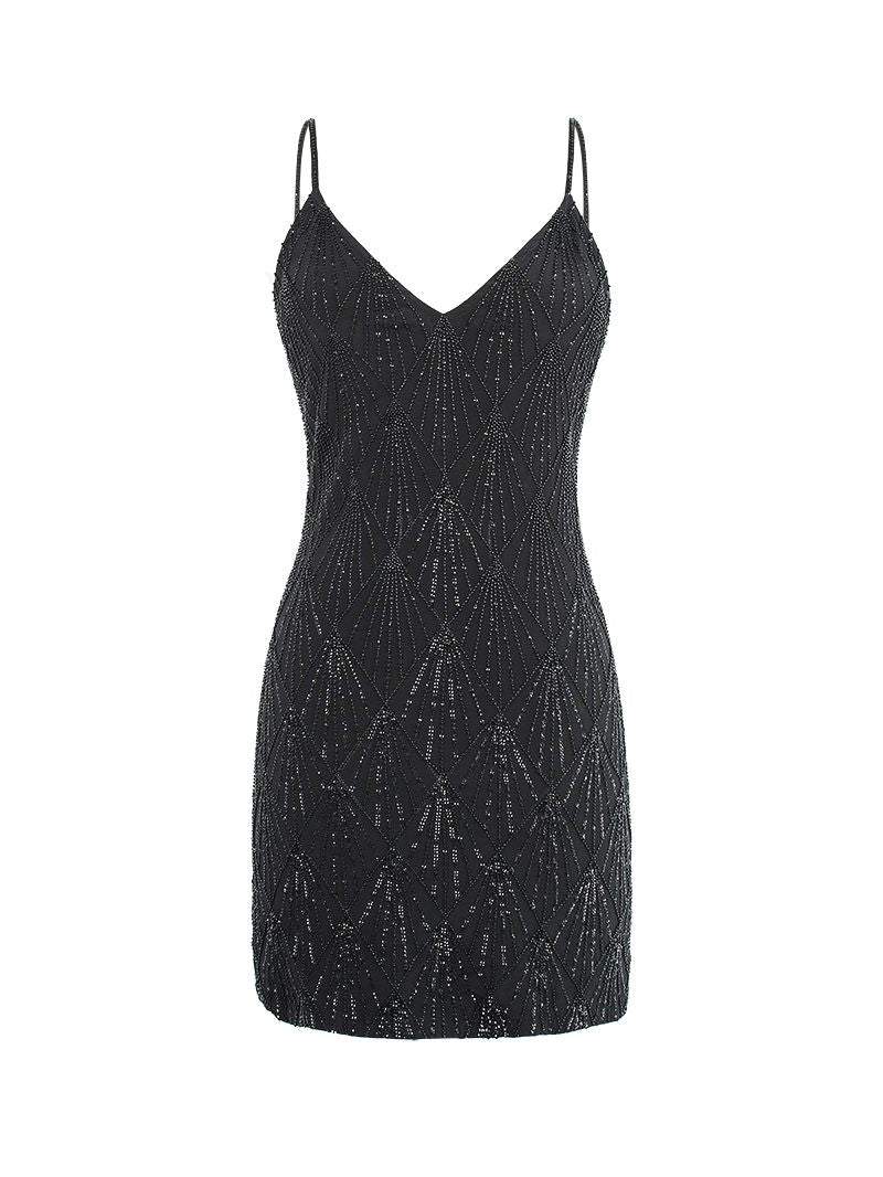Hendrix Mini Dress | Hand-Beaded Sequins & Seed Beads | Lily Jean, Bali Hendrix Mini Dress | Hand-Beaded Sequins & Seed Beads | Lily Jean, Bali