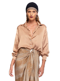 Lucia Shirt - Timeless Camel Elegance