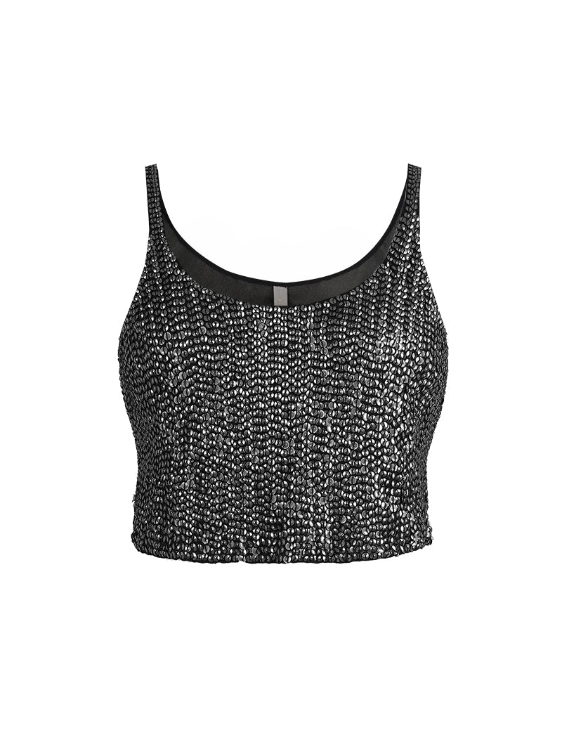 Hornet Sequin Crop Top