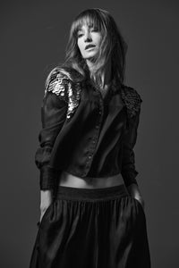 Armour Vest - Elegant Taupe Statement Piece