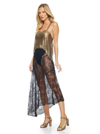 Lame Metal Cross Top