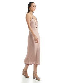 Melody Midi Dress Wood Rose