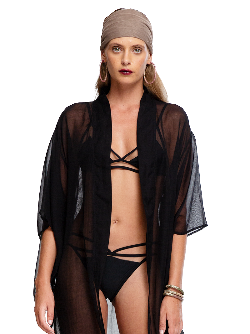 Adri Tiger Beaded Kimono