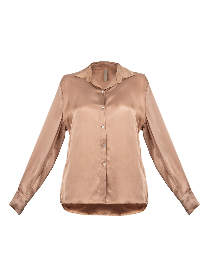 Lucia Shirt - Timeless Camel Elegance