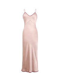 Melody Slip Dress in Wood Rose - ghost front view