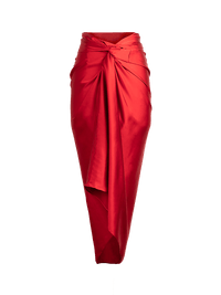 Shakti Midi Skirt in red - ghost front view