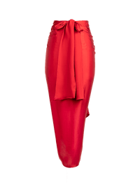 Shakti Midi Skirt in red - ghost back view