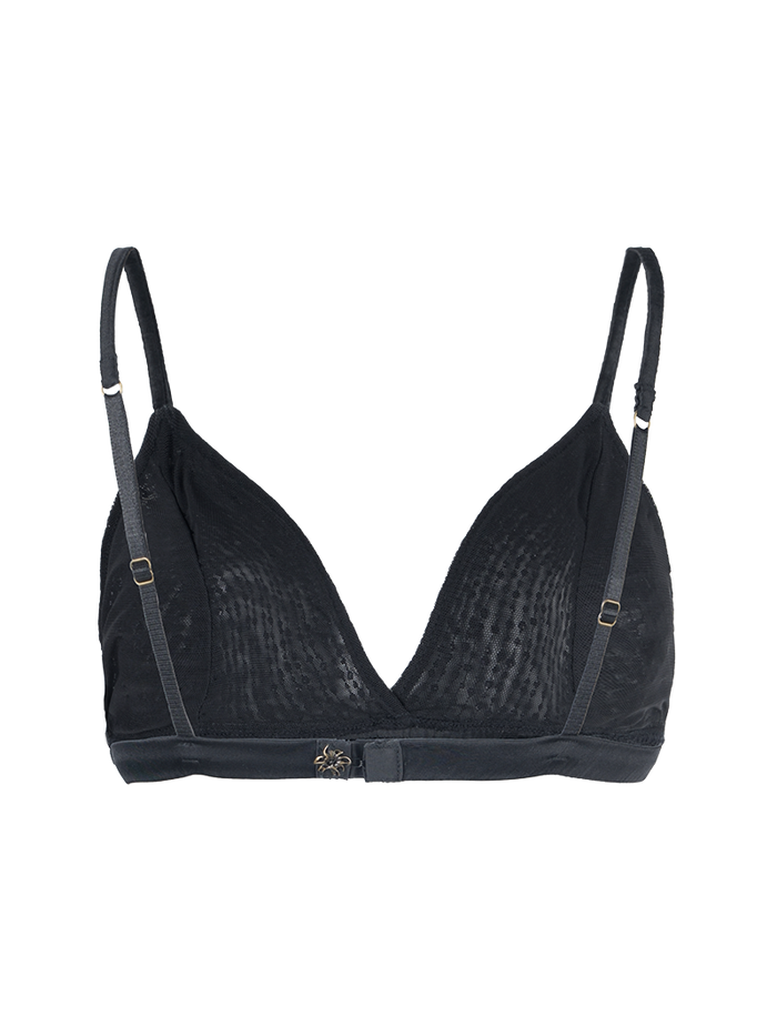 Alegra beaded bra in black - ghost back view