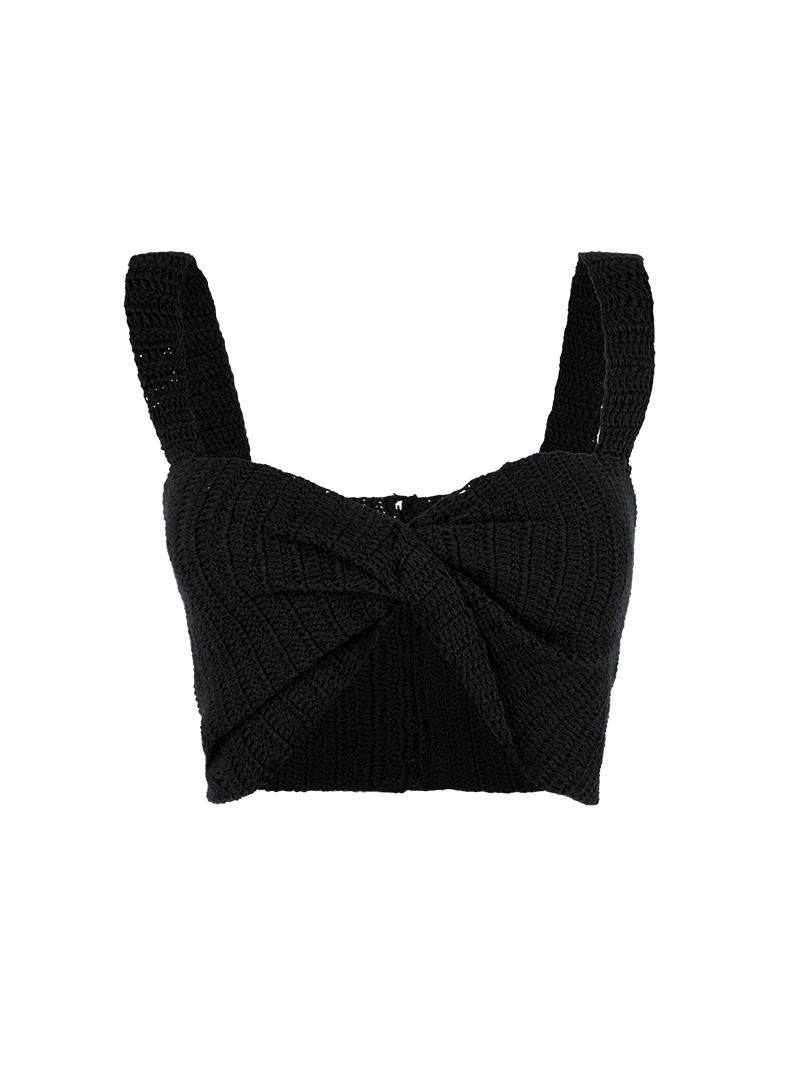 Alix Top Black - ghost front view