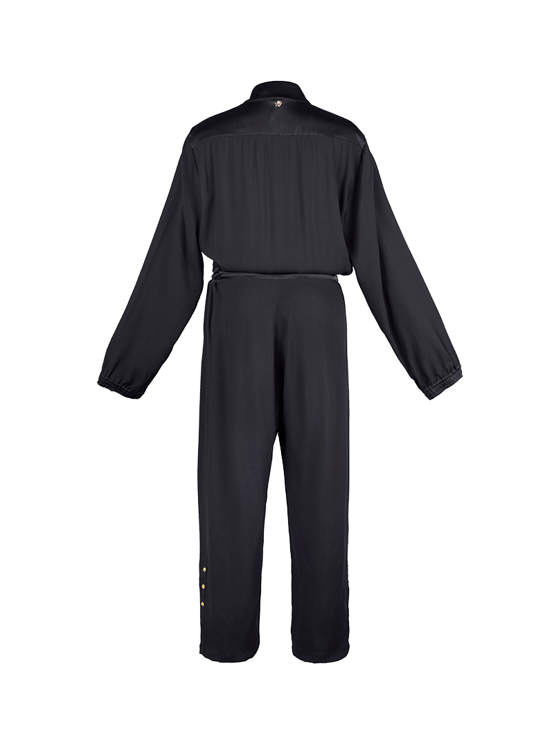 Berlin black jumpsuit - ghost back view