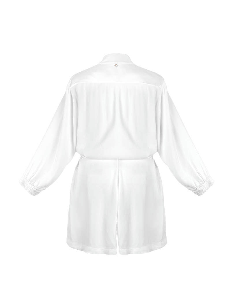 Berlin white playsuit - ghost back view