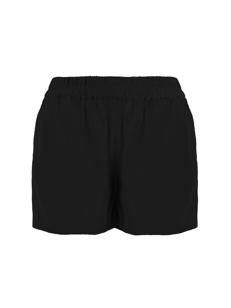 Caravan shorts in black - ghost front view