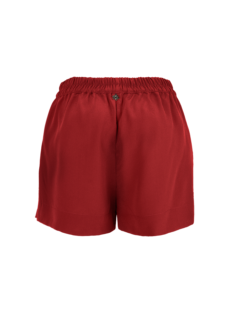 Caravan shorts in red - ghost back view