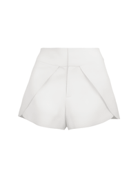 Dani linen shorts in Titanium color - ghost front view