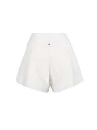Dian linen shorts in Natural color - ghost back view
