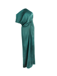 Ganesha maxi dress in pine green - ghost front view