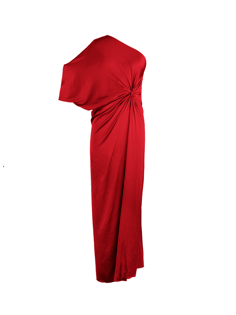 Ganesha maxi dress red - ghost front view