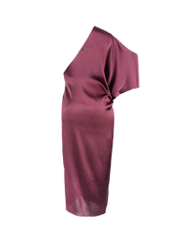 Ganesha midi dress in wine color - ghost back view