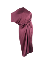 Ganesha midi dress in wine color - ghost front view
