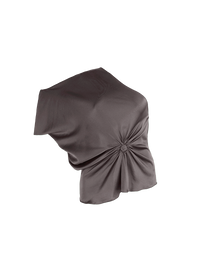 Ganesha top in elephant warm grey-beige - ghost front view