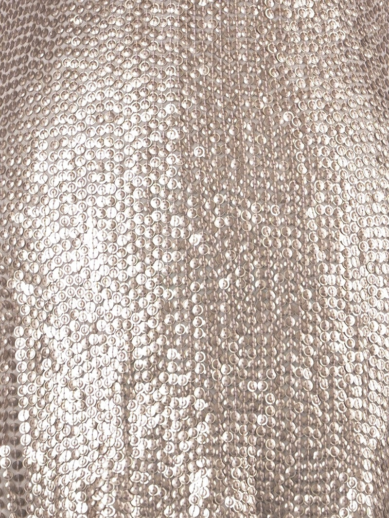 Hora beaded mini top in blush - beadings close-up view