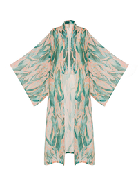 Kyoto maxi kimono - ghost front view